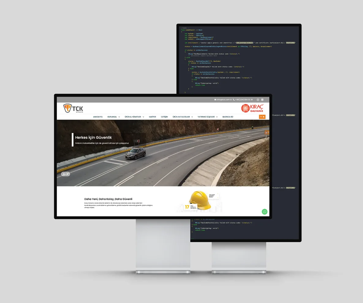 Kıraç Holding - Tck Web Sitesi - Web Sitesi Çalışması