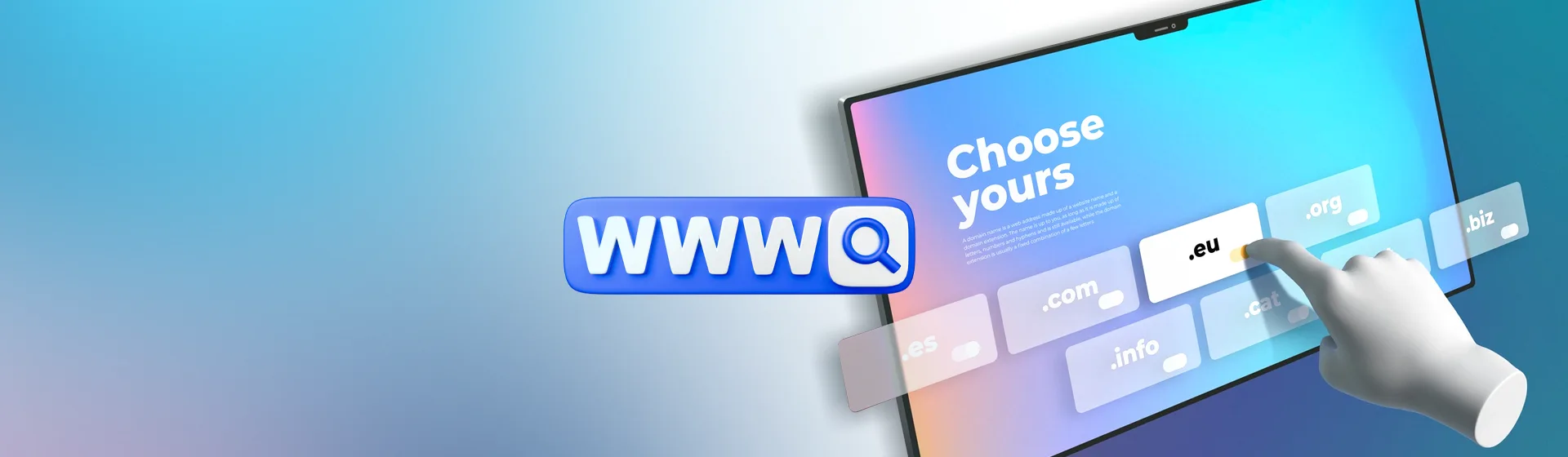 Domain Yönetimi ve Alan Adı Danışmanlığı Hizmetimiz Banner